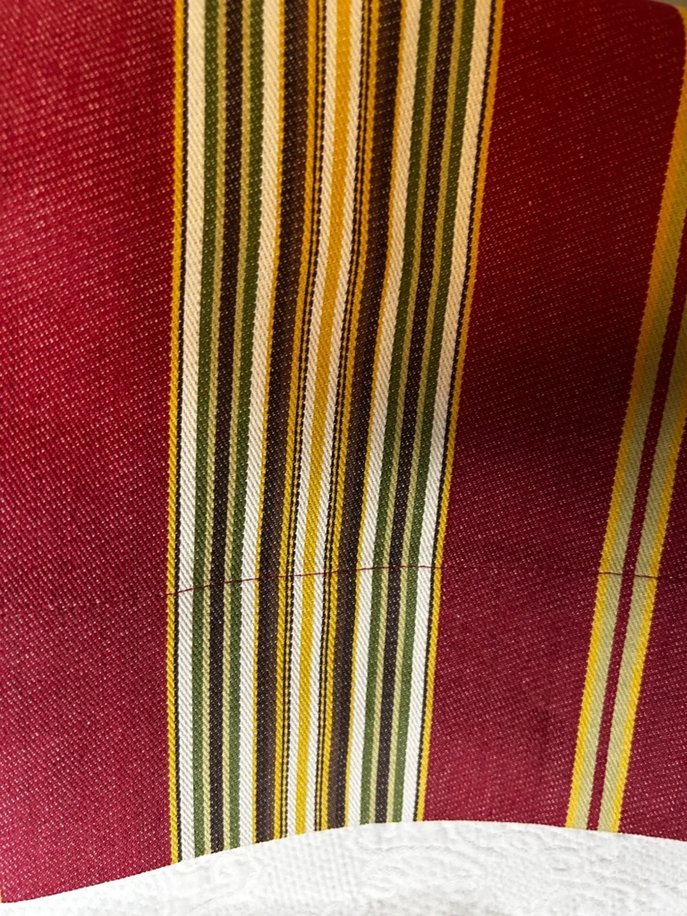Pottery Barn Valance-Morgan Stripe Pole Pocket